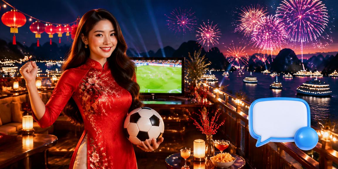 Người hâm mộ bóng đá tại Hạ Long Bay xem và đặt cược trong lễ hội Tết