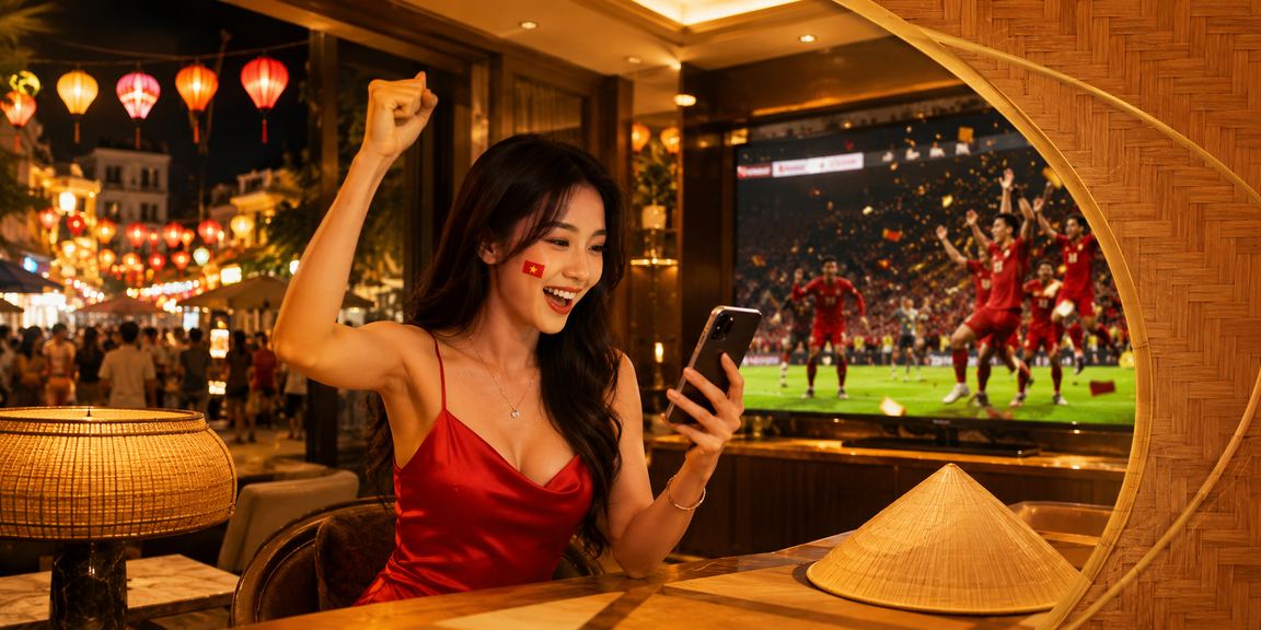 Không gian đặt cược hiện đại với màn hình theo dõi kèo esports và thể thao tại Việt Nam